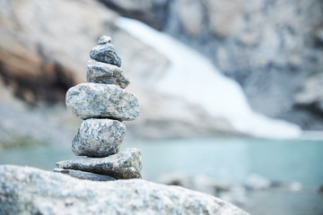 Stone pyramid