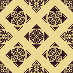 Fototapeta premium Abstract seamless colored pattern for wallpapers and backgrounds. Vector template can be used for design of wallpaper, fabric, oilcloth, textile, wrapping paper and other