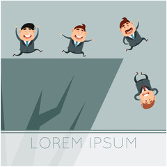 Business concept about crisis