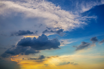 Dramatic sky cloud