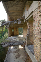 ruins in prora at baltic sea from nazi past