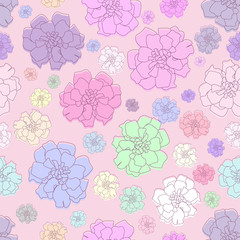 Floral element seamless background.