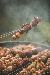 Grill barbecue party in garden