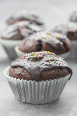 Schoko Cup cake mit Streusel