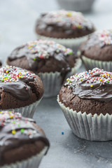 Schokoladenmuffin mit Streusel