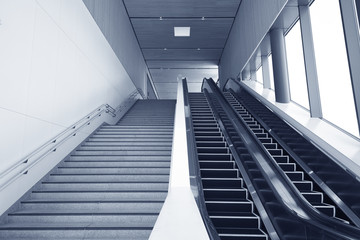 escalator and stairway