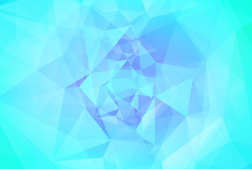 Gradient abstract horizontal triangle background. Cool ice colored polygonal backdrop for business presentation. Soft gradient color transition for mobile application and web. Geometric banner.