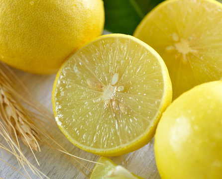 fresh yellow lime