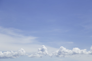 Blue sky with beautiful clouds.