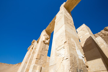 The temple of Hatshepsut near Luxor in Egypt