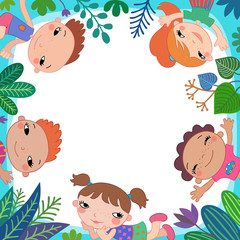 Summer poster. Vector illustration.