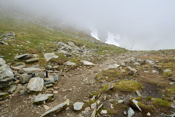 Rocky mountains of Romania