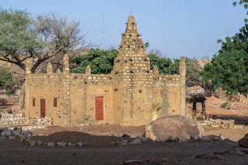 Mosque in Sangha in the Pays Dogon, Mali, Africa