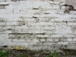 Surface of a wall with graffiti. Painted wall. An old wall outside