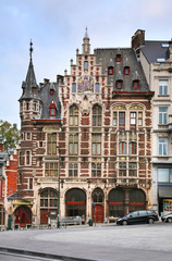 Old street in Brussels. Belgium