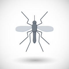 Mosquito vector flat icon