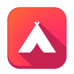 ikona z długim cieniem na tle zaokrąglonego kwadratu © vempireart