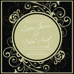 Wedding invitation and save the date cards