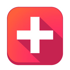 ikona z długim cieniem na tle zaokrąglonego kwadratu