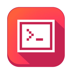 Obraz premium ikona z długim cieniem na tle zaokrąglonego kwadratu