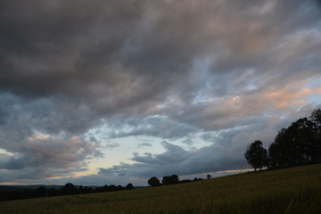 Fototapeta na wymiar Wolken am frühen Morgen