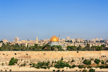 Obraz premium Jerusalem - The Dome of the Rock - Al Quds