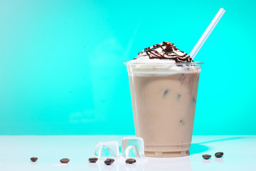 iced coffee with ice-cream