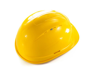 construction hard hat isolated on white