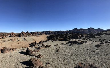 Fototapeta na wymiar Landscape around Mount Teide