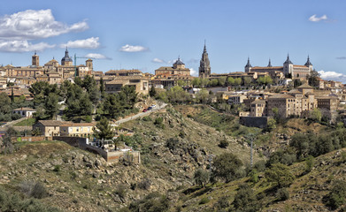 Obraz premium panoramic of the city of toledo in spain