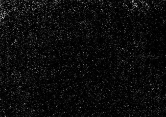 Grunge Black And White Urban Vector Texture overlay. Dark Messy Dust Background. Abstract Dotted, Vintage Grain