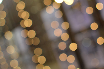 Blurry Background With Natural Abstract Bokeh And Bright Magic Lights
