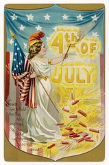 4th July. Date: circa 1900
