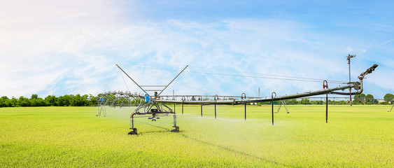 Irrigation system on wheels