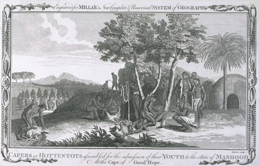 Hottentot Initiation. Date: circa 1770