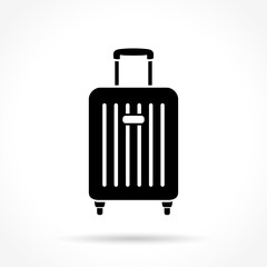 suitcase icon on white background