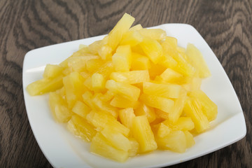 Canned pineapple