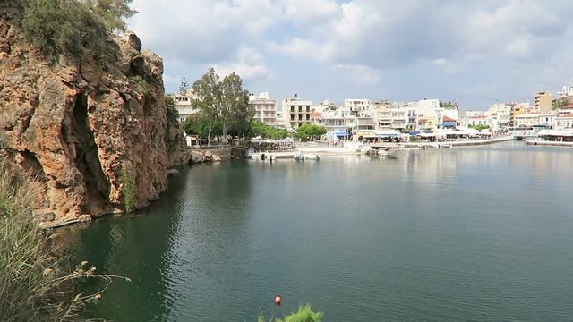 Cityscape of Agios Nikolaos (Crete Greece)