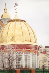 Orthodox monastery in Kiev. Religious building in Ukraine - 162248003