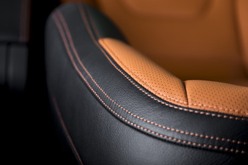 Part of  leather car seat details