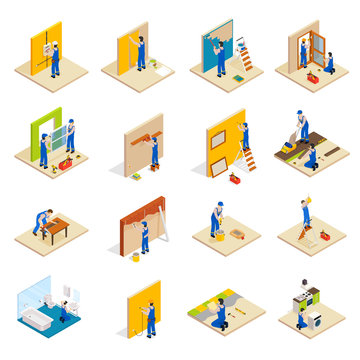 Home Repair Isometric Set