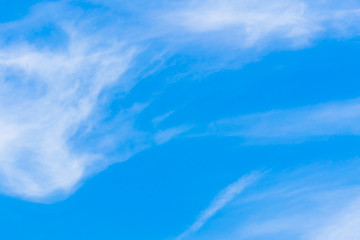 Air clouds in the blue sky.