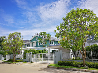 Village in Bangkok in Thailand