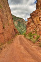 4wd dirt road in the mountains of Colorado
