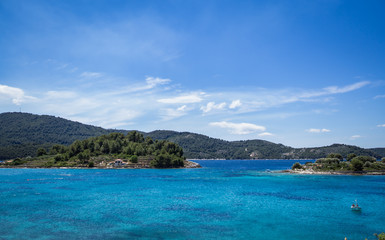 Blue lagoon bay at Croatia - 162250202