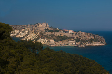 Veduta panoramica dell'isola di San Nicola in Puglia