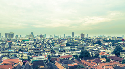 Skyline panorama Bangkok Thailand © wsf-f
