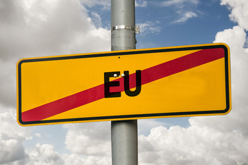 Obraz premium Schild 244 - EU