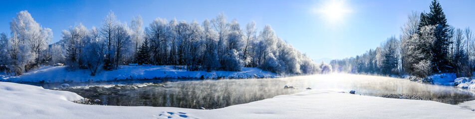 river in winter