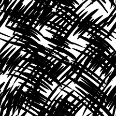 Seamless pattern with black blots